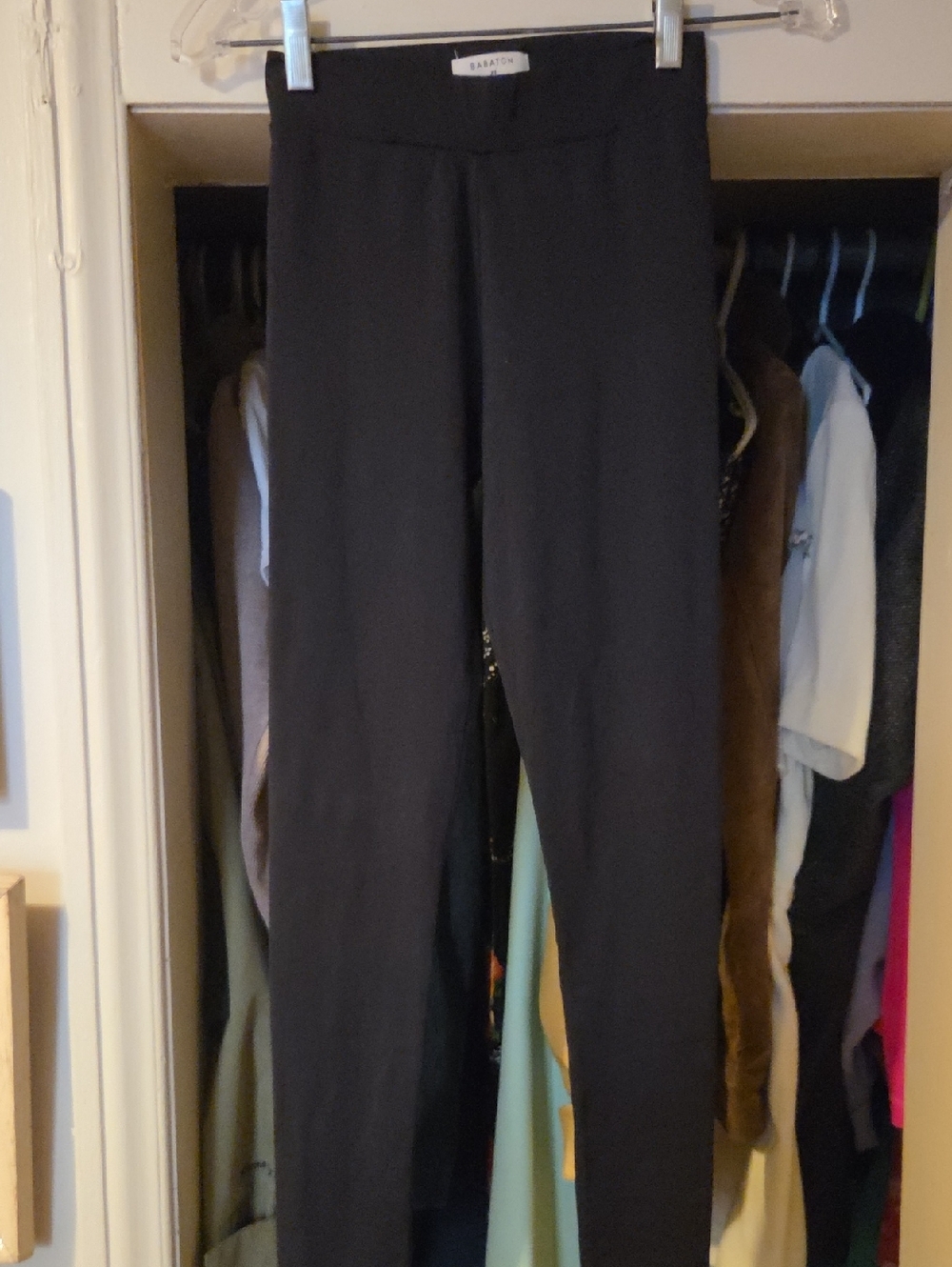 Babaton Black Slim Ponte Leggings